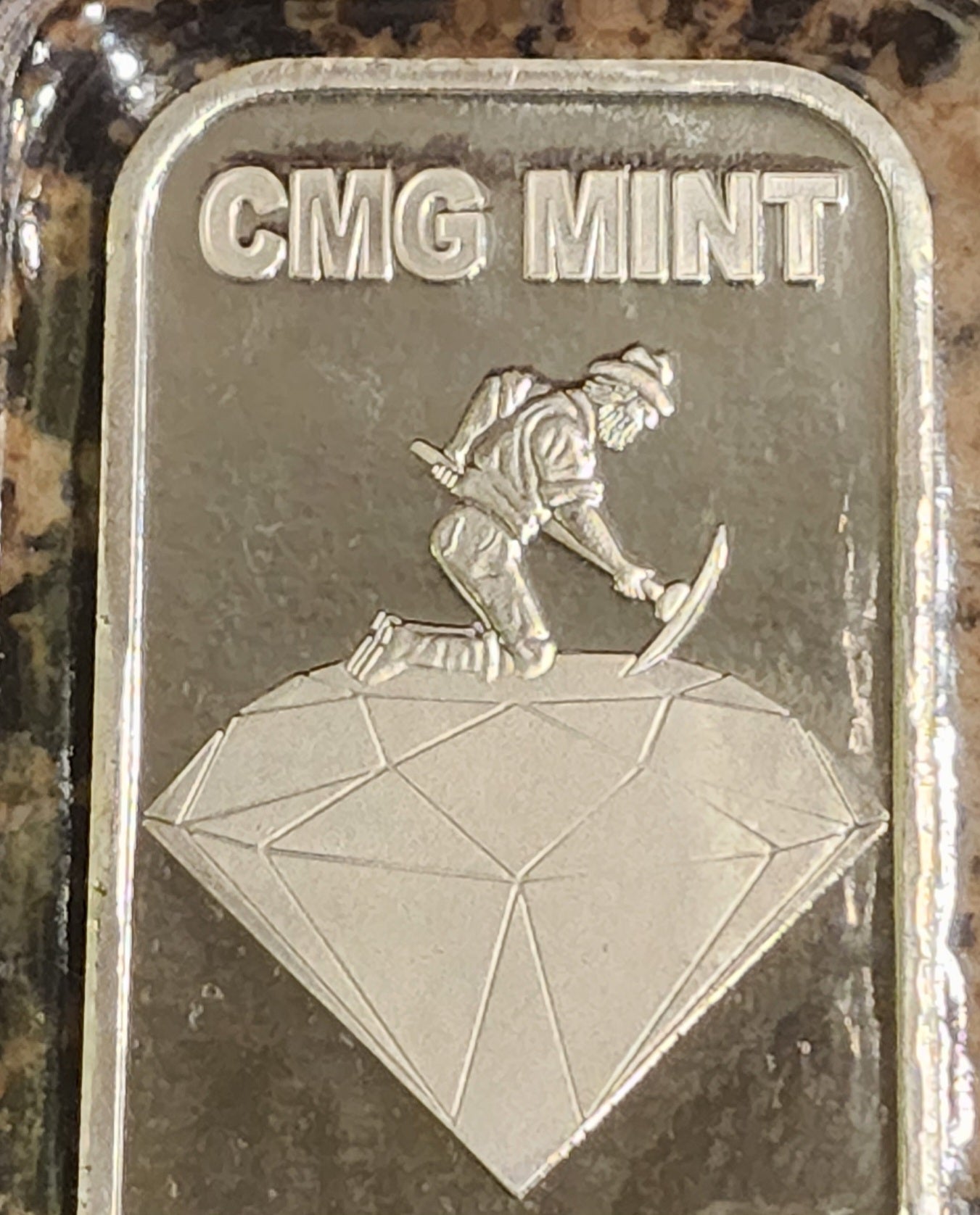 2023 Flintstones FlintSTONED 1 Oz .999 CMG Mint Silver Art Bar Rare w/ COA