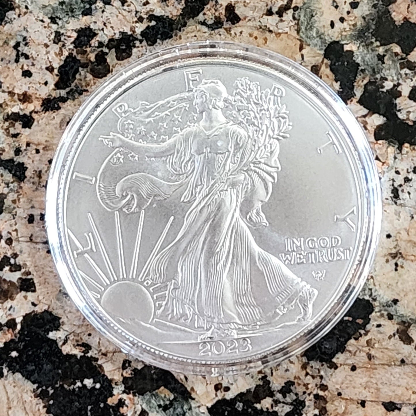 2022 Silver American Eagle BU With Protective Capsule