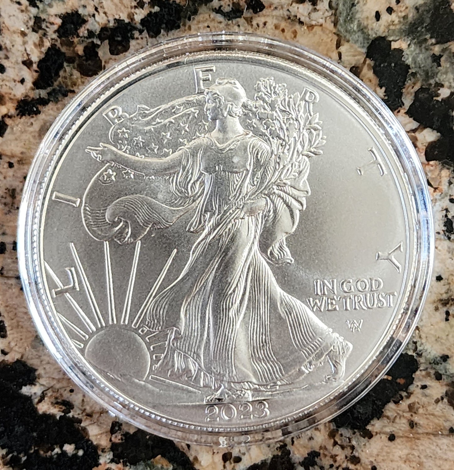 2022 Silver American Eagle BU With Protective Capsule