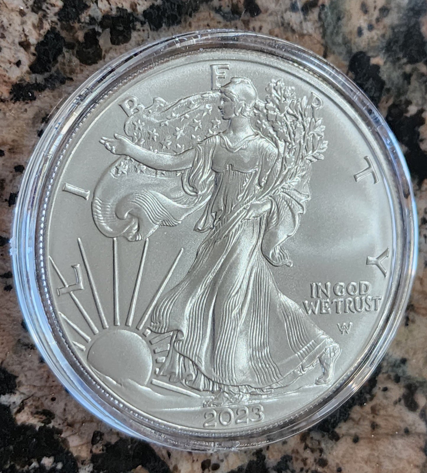 2022 Silver American Eagle BU With Protective Capsule