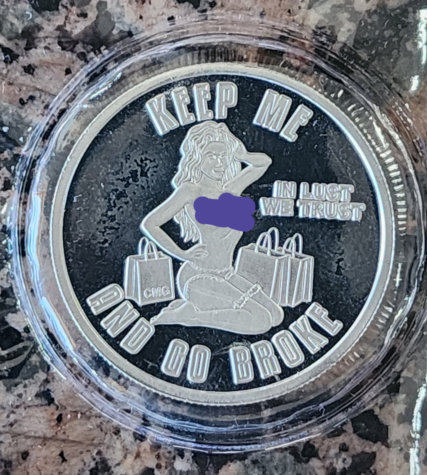 2023 Keep Me Go Broke .999 1oz Round Limited Mintage with COA