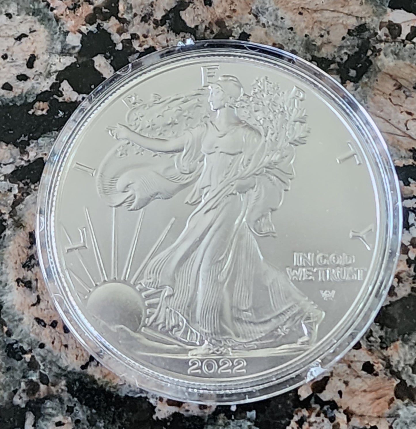 2022 Silver American Eagle BU With Protective Capsule