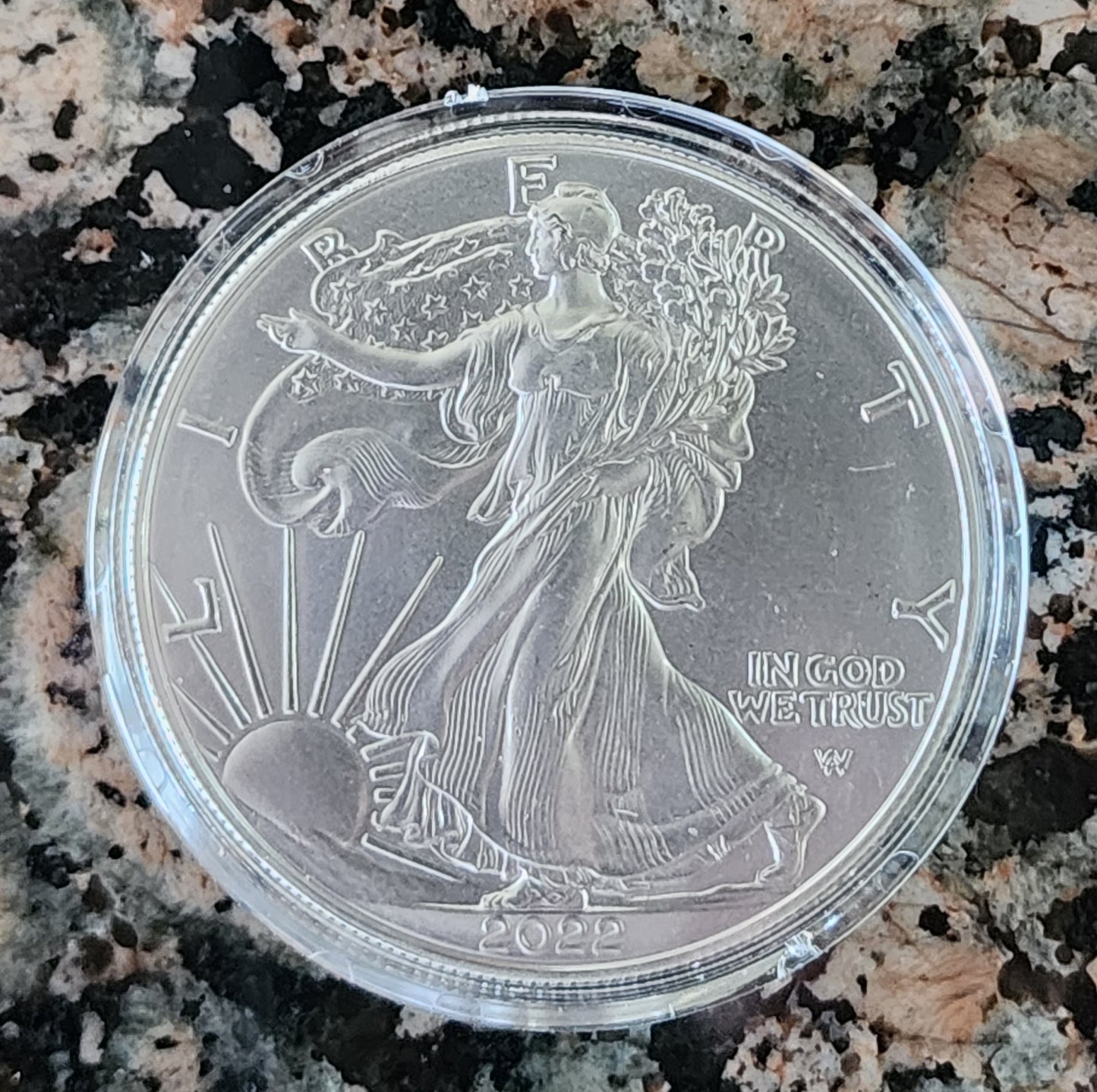 2022 Silver American Eagle BU With Protective Capsule