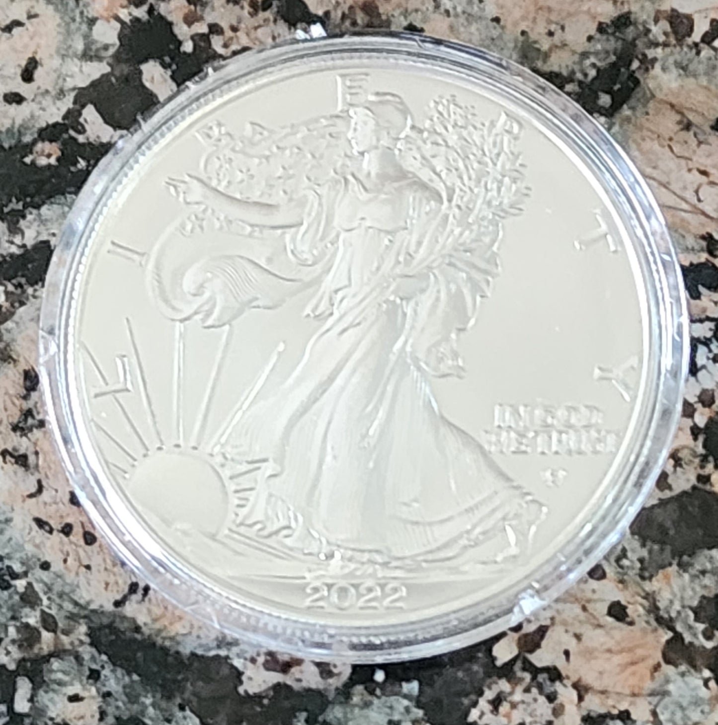 2022 Silver American Eagle BU With Protective Capsule