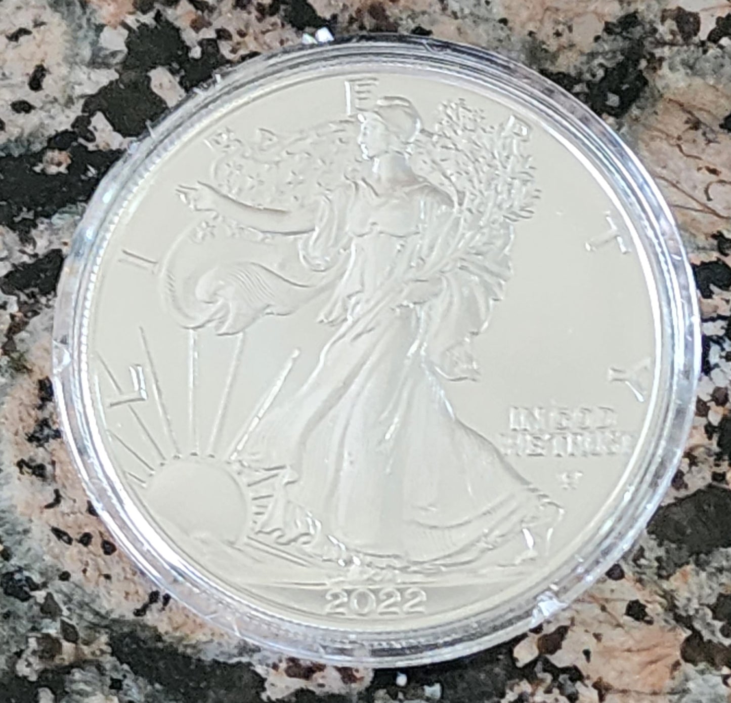 2022 Silver American Eagle BU With Protective Capsule