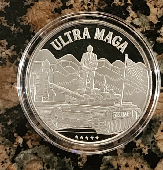 2023 Trump Ultra MAGA Limited Edition 1 Troy Oz Silver Round .999 Fine