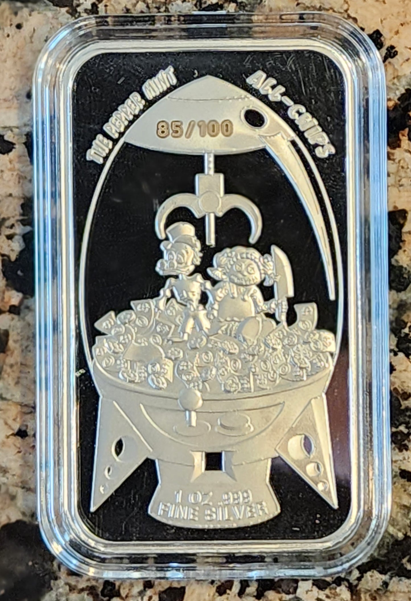 2023 Season of the Witch Sexy 1 Oz .999 Silver Art Bar Rare w/ COA