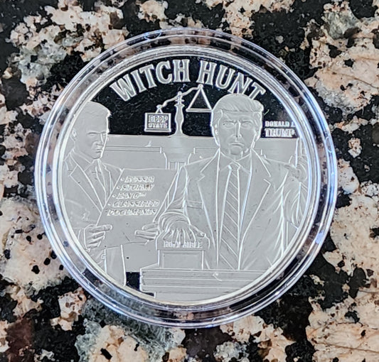 2023 Trump Witch Hunt 1 Oz Silver Round .999 Fine Limited Edition