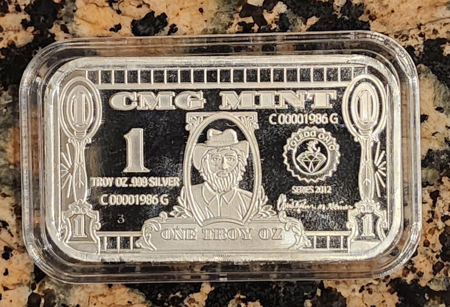 2023 Ho Ho Ho Train Sexy 1 Oz .999 CMG Mint Silver Art Bar Rare w/ COA