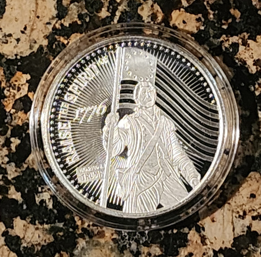 Trump Raise the Spirt of 1776 1 Oz Silver Round .999 Fine Limited Edition