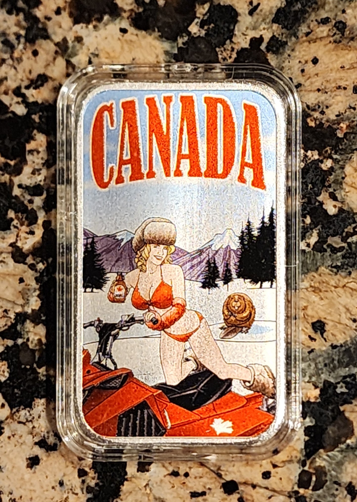 Global Gals Canada 1 Oz .999 Silver Art Bar 300 Max Mintage w/COA