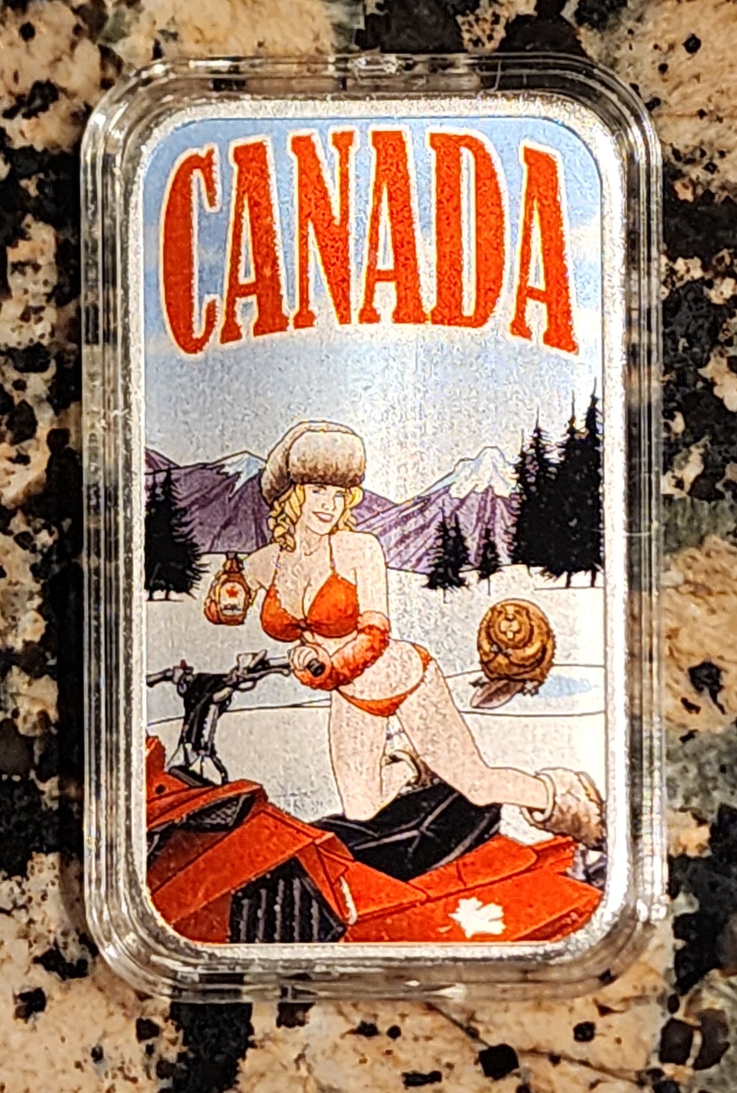 Global Gals Canada 1 Oz .999 Silver Art Bar 300 Max Mintage w/COA