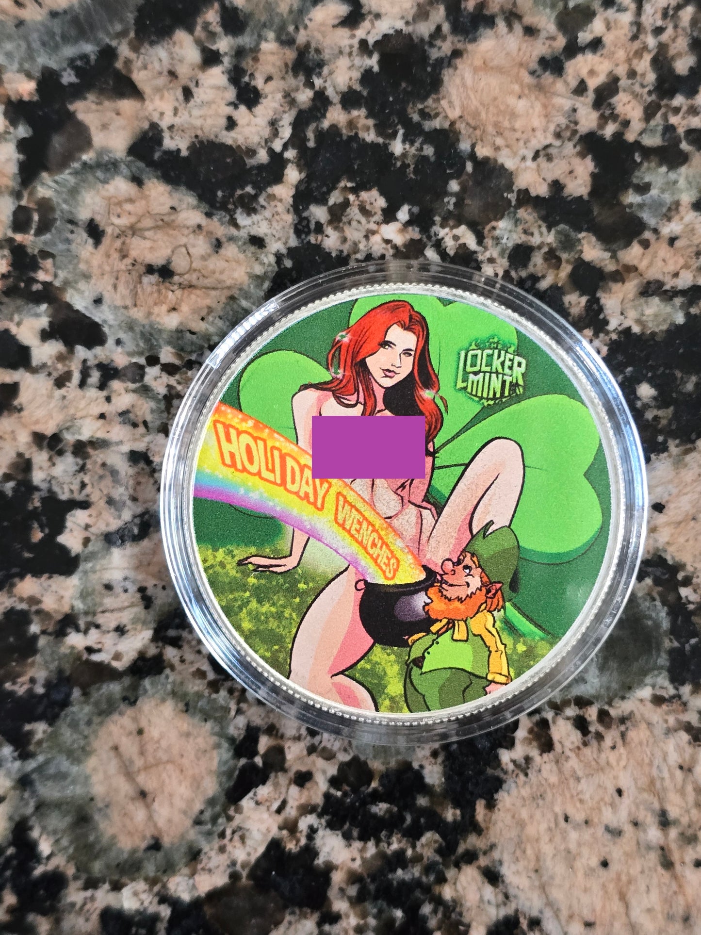 Locker Mint St. Patrick's Holiday Wench Sexy Silver .999 1 Oz Round 350 Minted