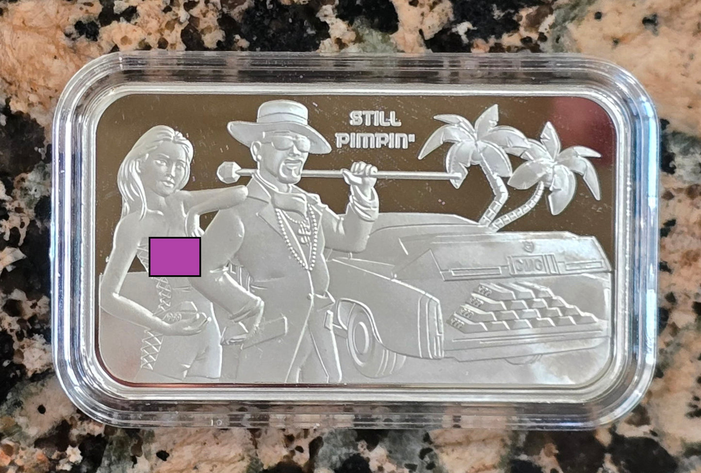 2024 Still Pimping Sexy 1 Oz .999 CMG Mint Silver Art Bar Rare w/ COA