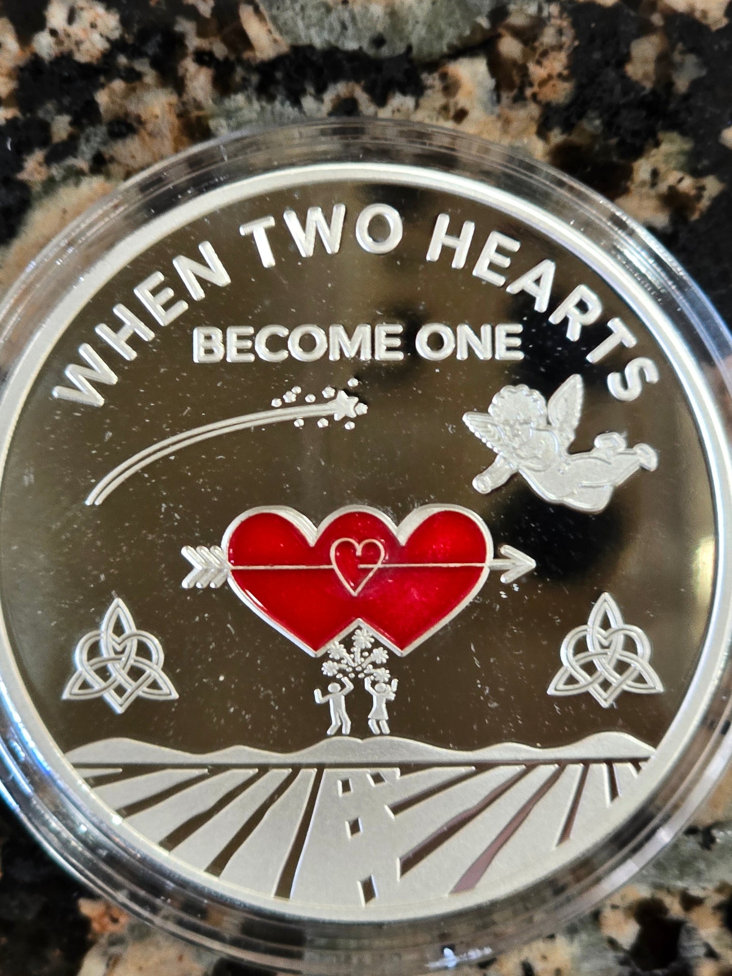 When Two Hearts Become One - 1oz .999 Fine Silver Round 100 Minted w/ COA