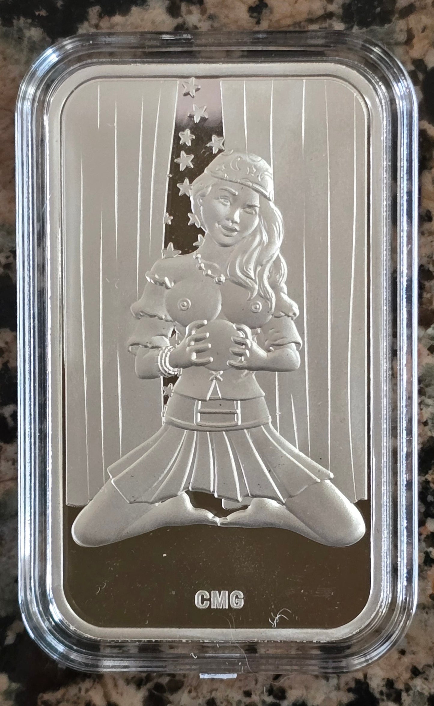 2024 Sexy Fortune Teller 1 Oz .999 CMG Mint Silver Art Bar Rare 150 Mintage w/ COA