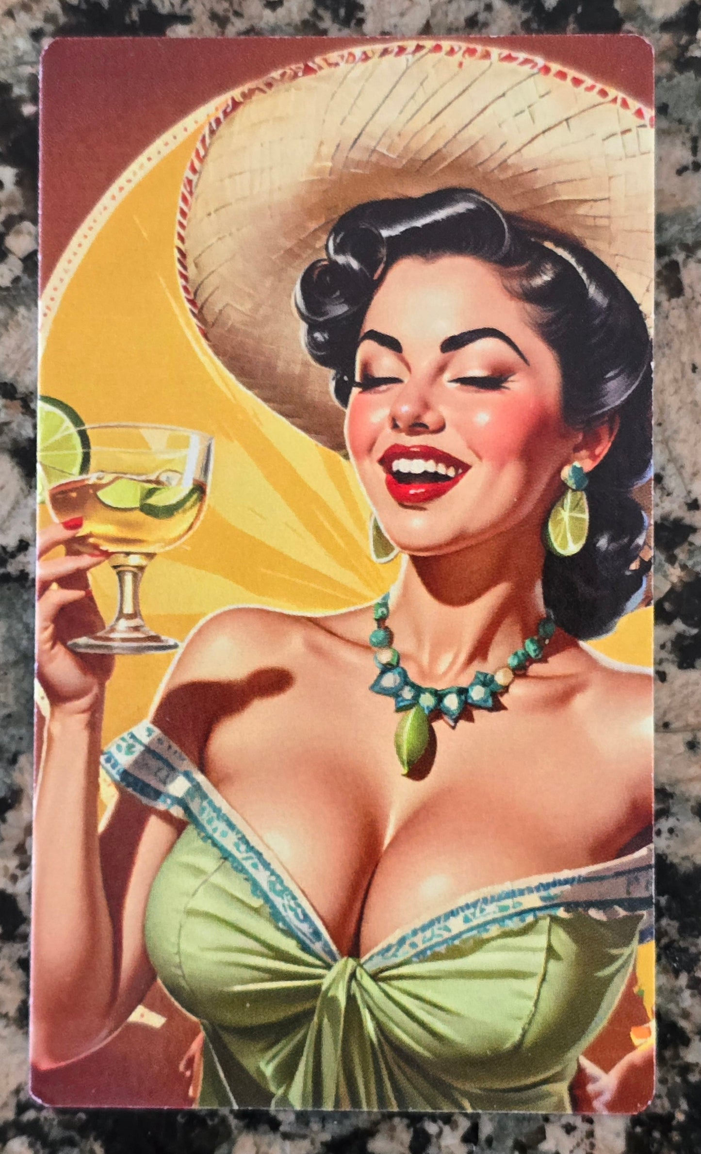 Sexy Tequila Girl 1 Oz .999 Silver Art Bar 499 Mintage w/COA