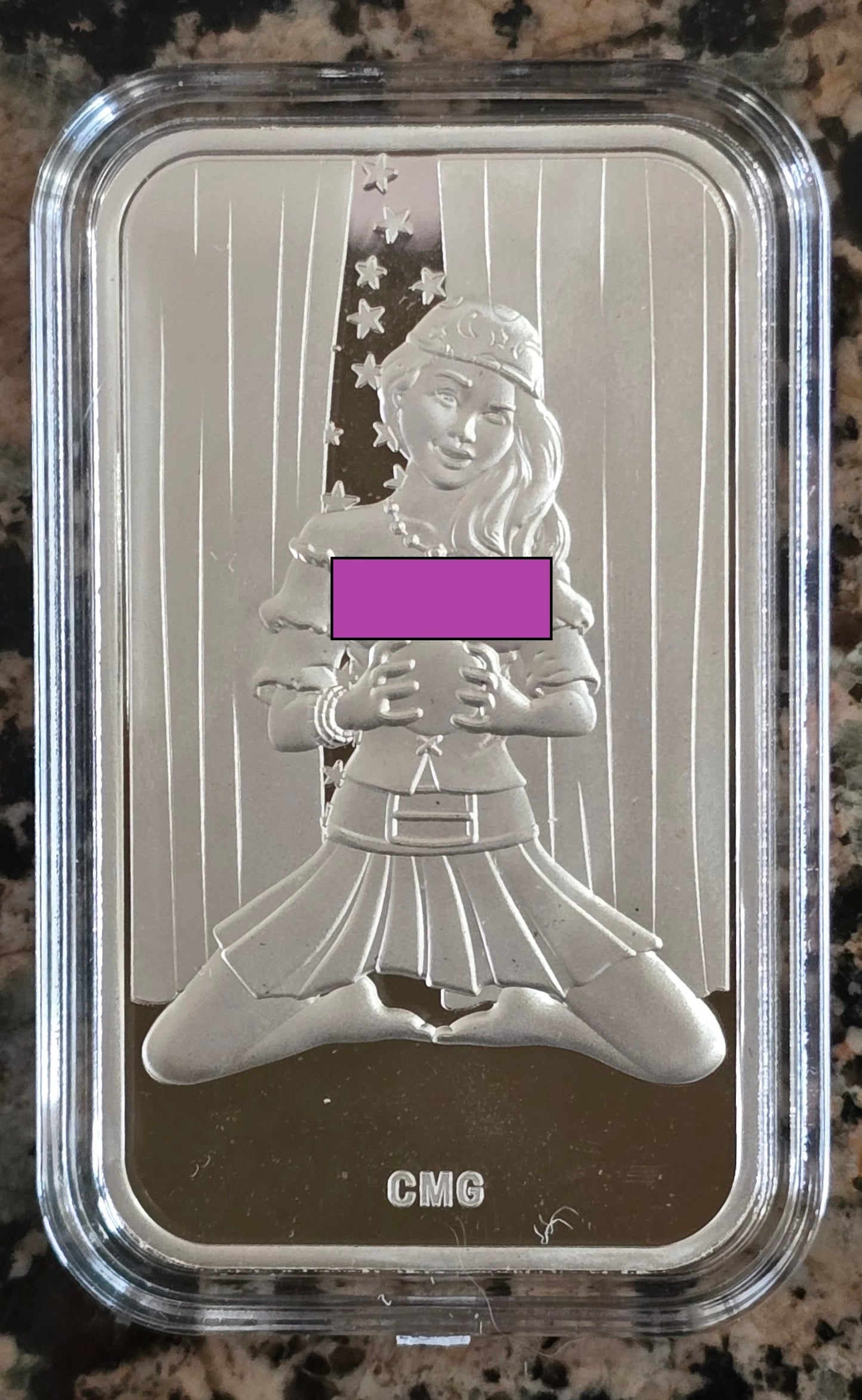 2024 Sexy Fortune Teller 1 Oz .999 CMG Mint Silver Art Bar Rare 150 Mintage w/ COA