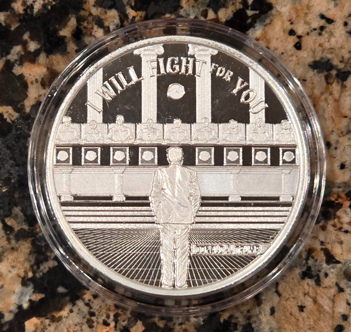 Trump I will Fight For You 1 Oz Silver Round .999 Fine Limited Edition