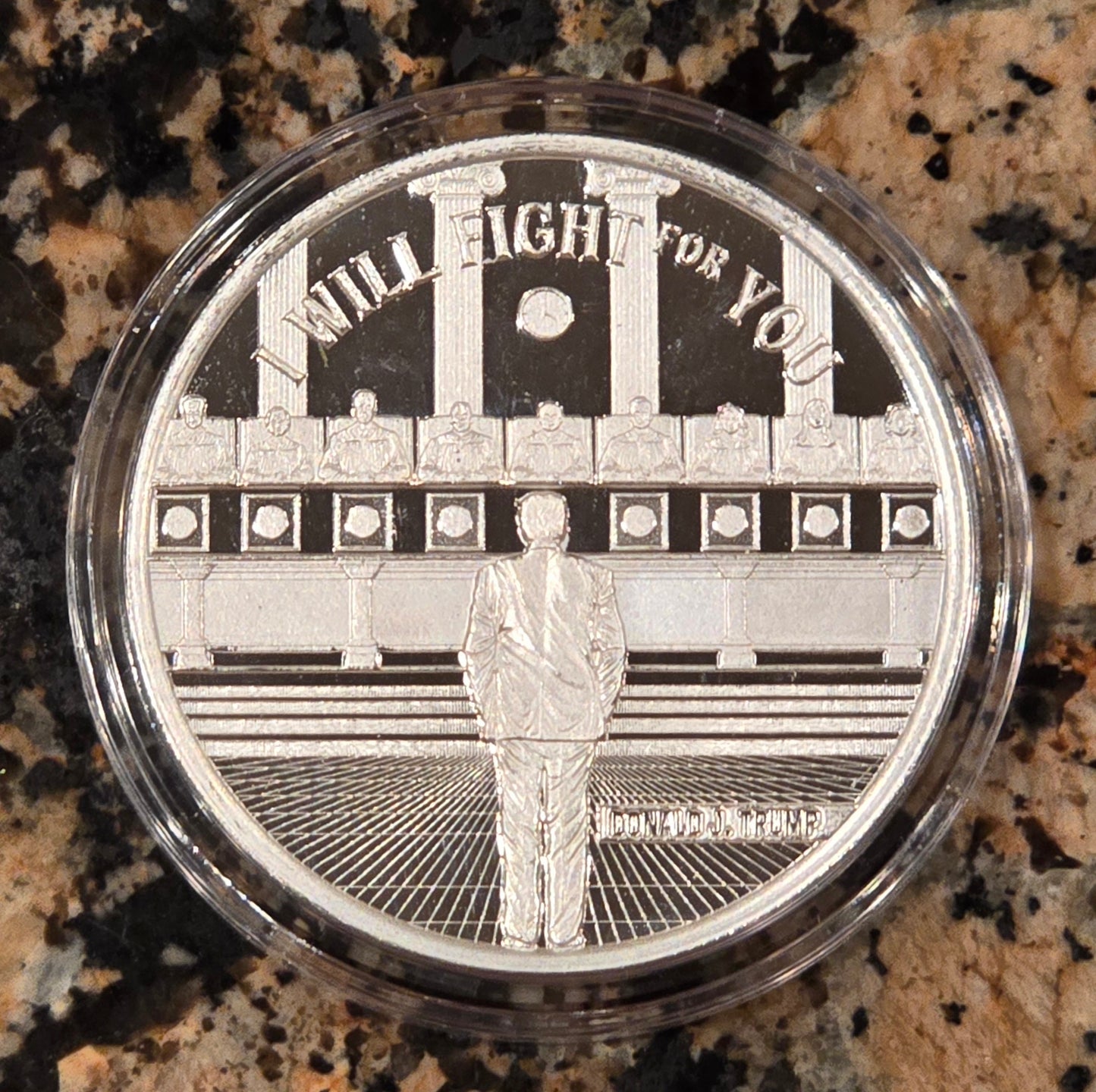 Trump I will Fight For You 1 Oz Silver Round .999 Fine Limited Edition