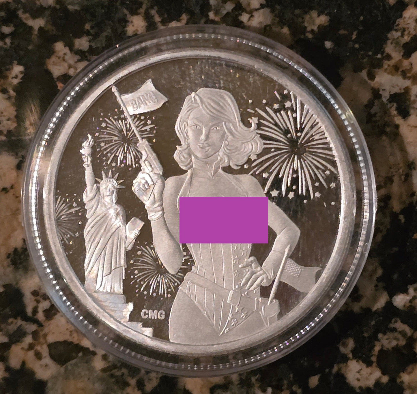 2024 Sexy 4th of July Beauty .999 1oz Round Limited Mintage of 200 with COA