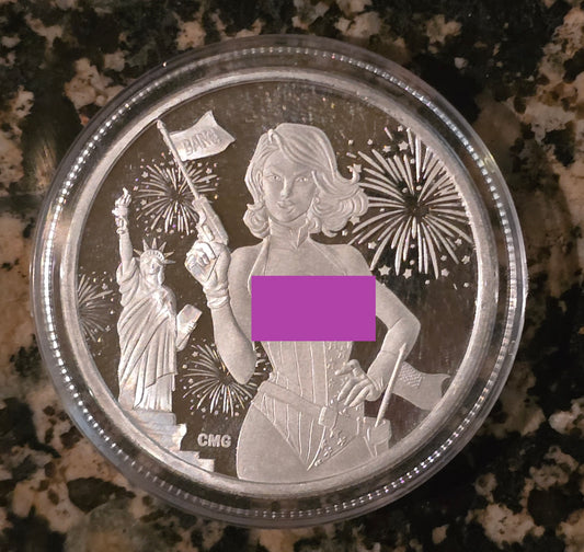 2024 Sexy 4th of July Beauty .999 1oz Round Limited Mintage of 200 with COA