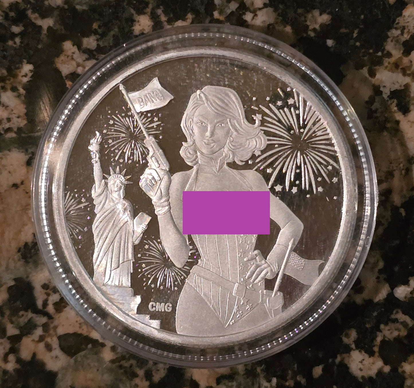 2024 Sexy 4th of July Beauty .999 1oz Round Limited Mintage of 200 with COA