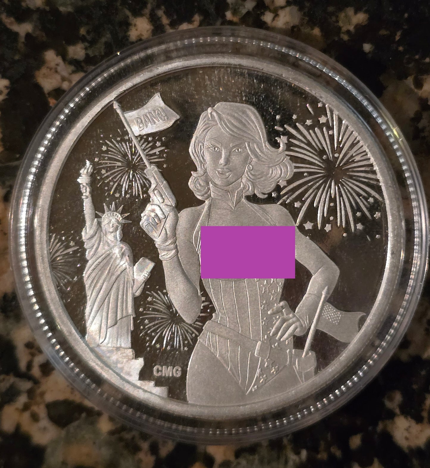 2024 Sexy 4th of July Beauty .999 1oz Round Limited Mintage of 200 with COA