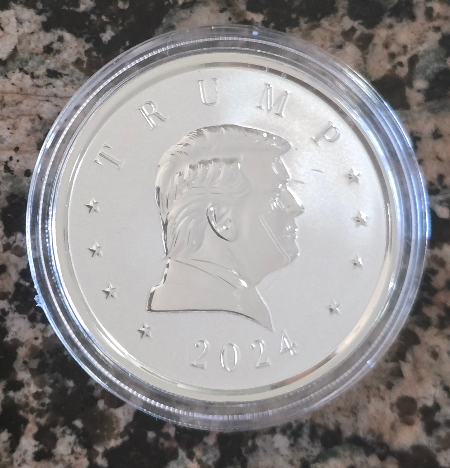 2024 Trump .9999 1oz Silver Presidential Medal In Reverse Proof Finish