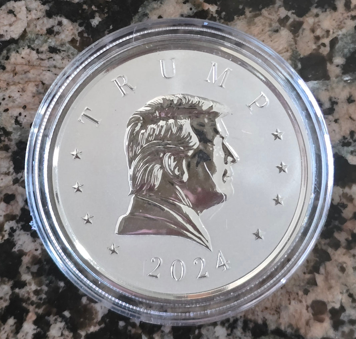 2024 Trump .9999 1oz Silver Presidential Medal In Reverse Proof Finish