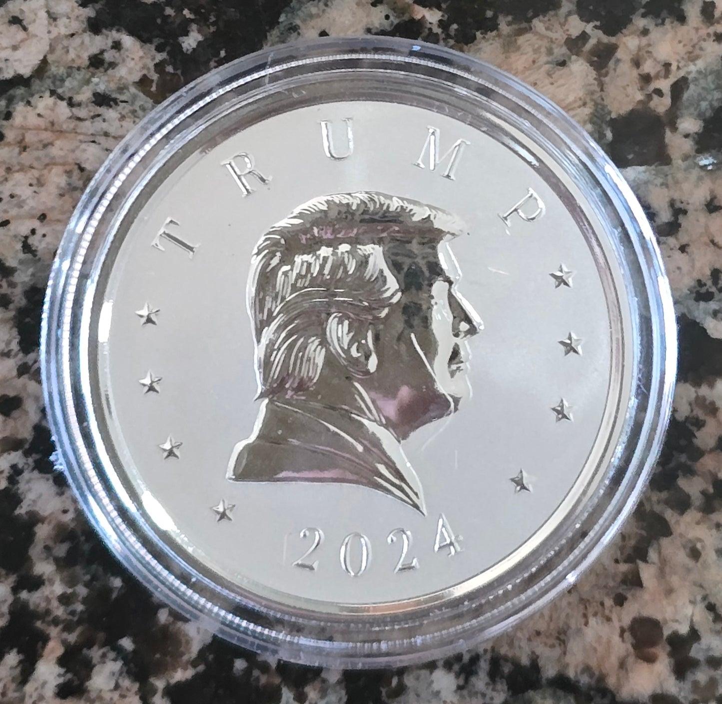 2024 Trump .9999 1oz Silver Presidential Medal In Reverse Proof Finish