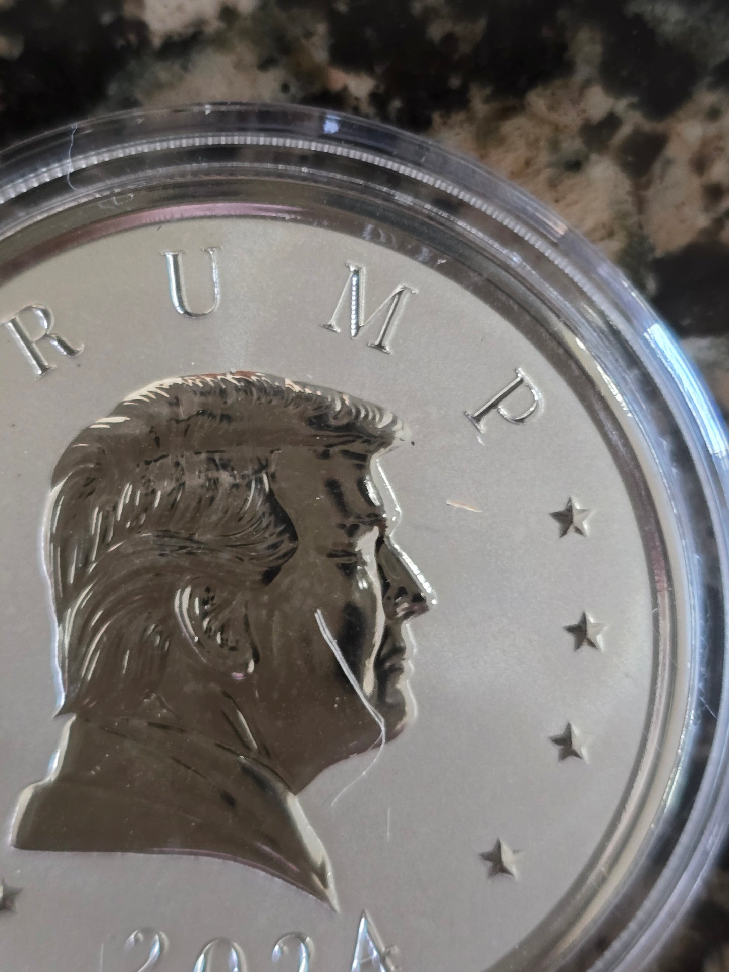 2024 Trump .9999 1oz Silver Presidential Medal In Reverse Proof Finish