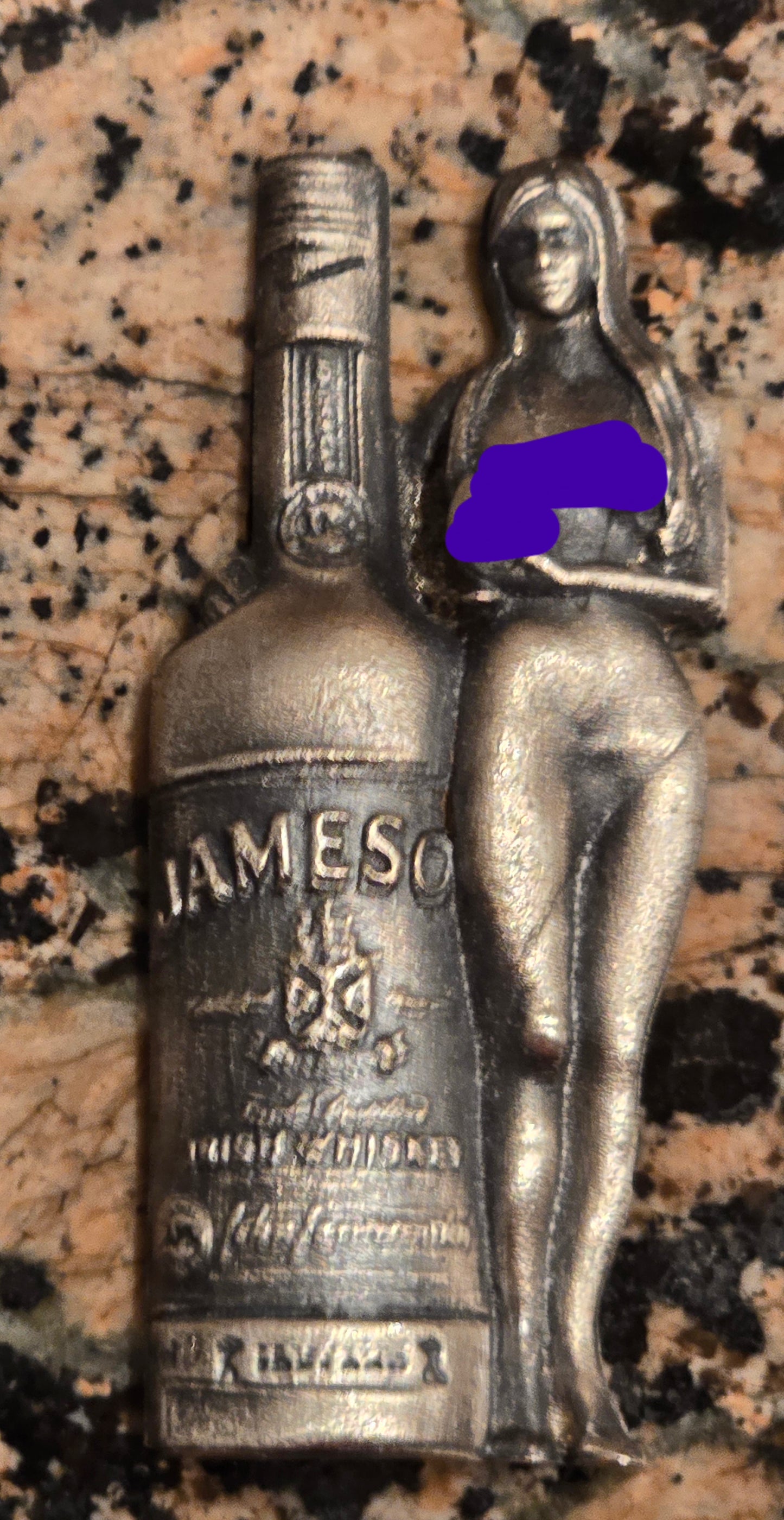 Jameson Girl Retired Sexy Hand Poured .999 Silver ~3.1 Troy Oz with with COA