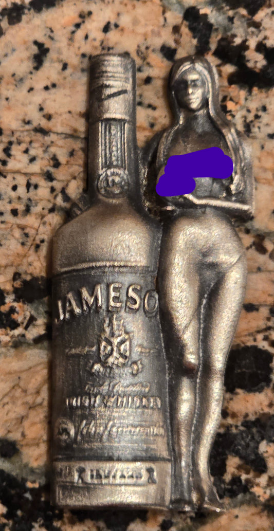 Jameson Girl Retired Sexy Hand Poured .999 Silver ~3.1 Troy Oz with with COA