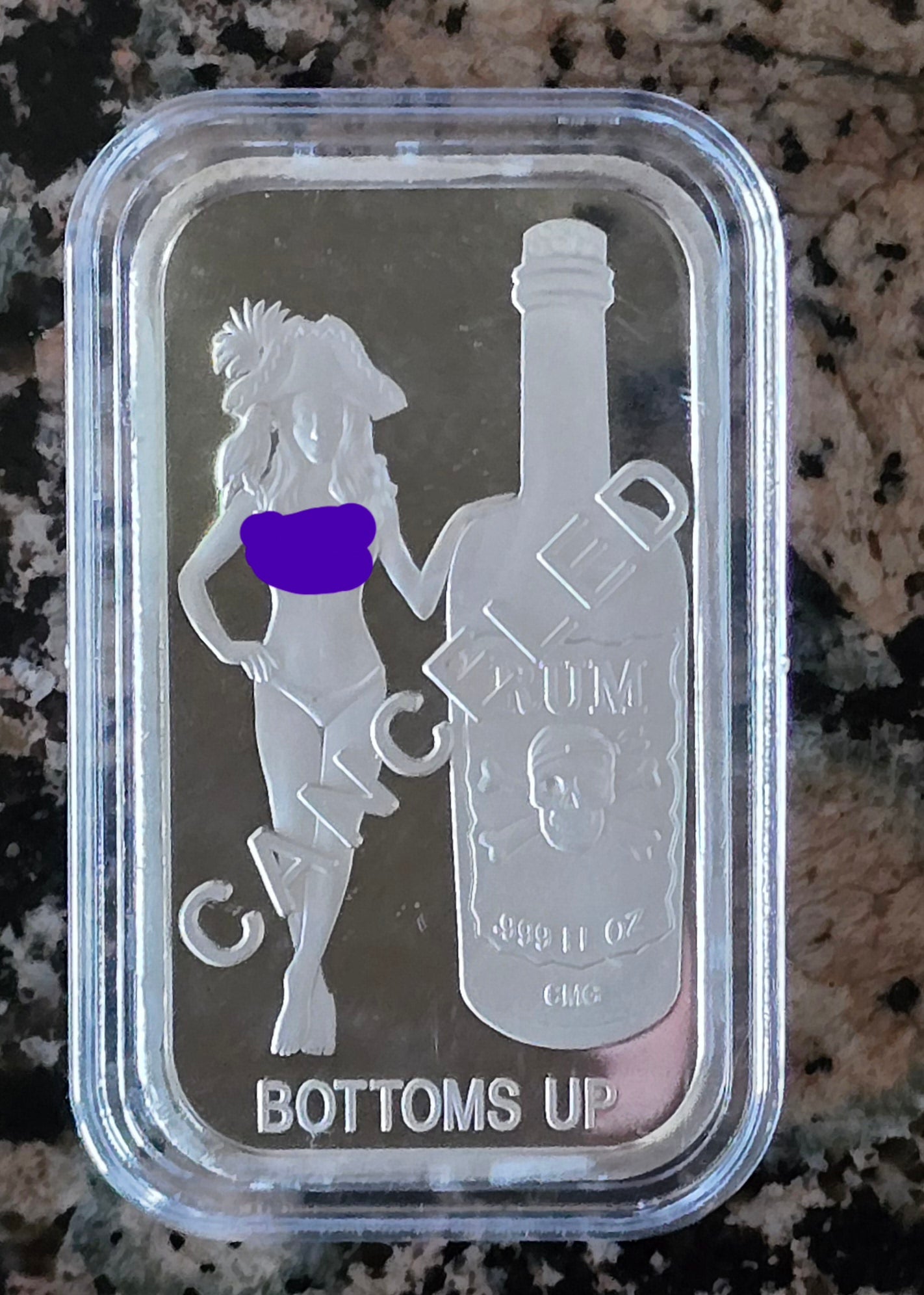 2024 Sexy Bottoms Up (Canceled) 1 Oz .999 CMG Mint Silver Art Bar Rare 50 Mintage w/ COA