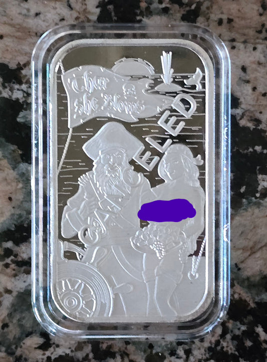 2024 Sexy Thar She Blows (Canceled) 1 Oz .999 CMG Mint Silver Art Bar Rare 50 Mintage w/ COA