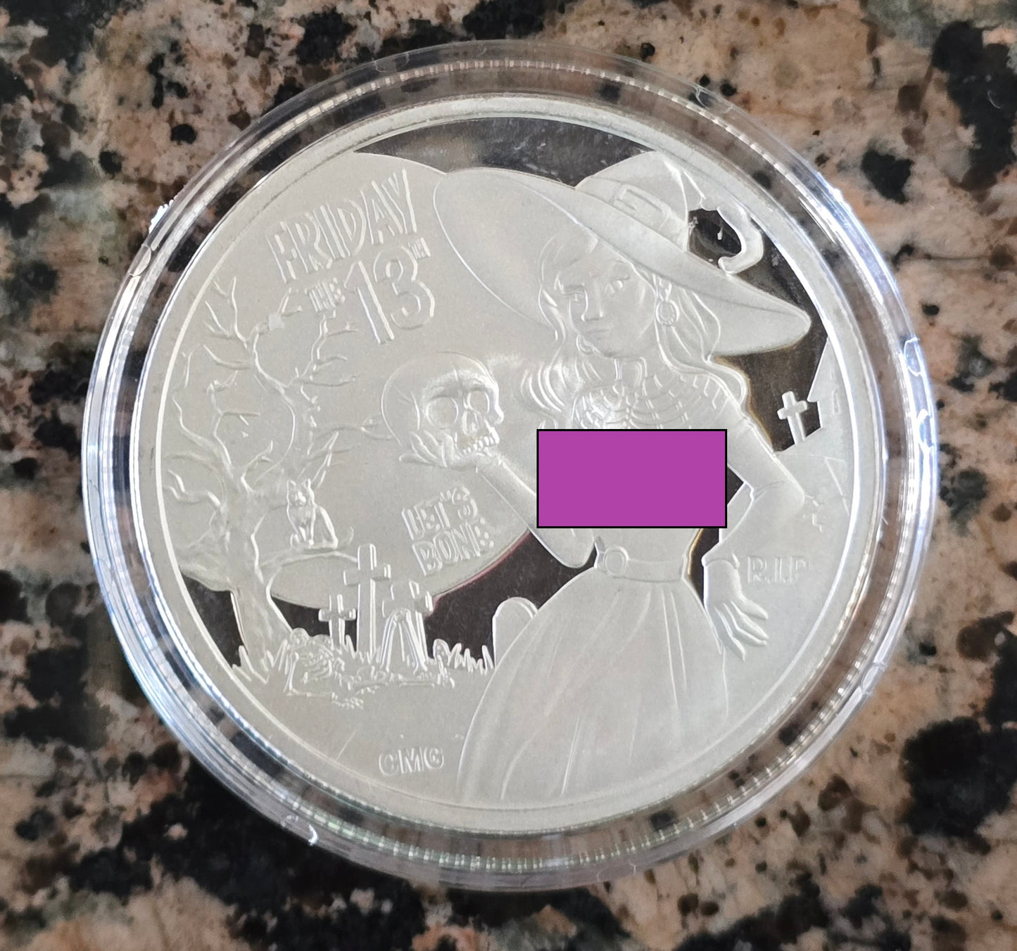 2024 Sexy Halloween Friday 13th Beauty .999 1oz Round Limited Mintage of 200 with COA