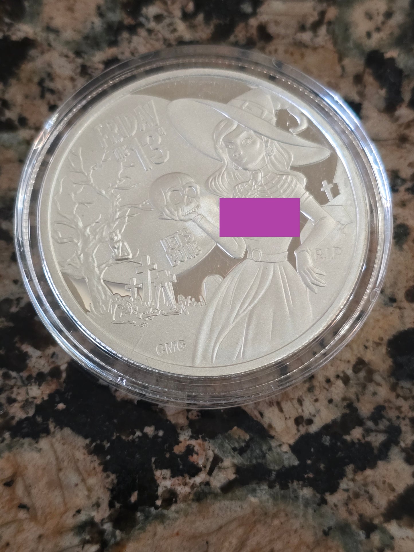 2024 Sexy Halloween Friday 13th Beauty .999 1oz Round Limited Mintage of 200 with COA