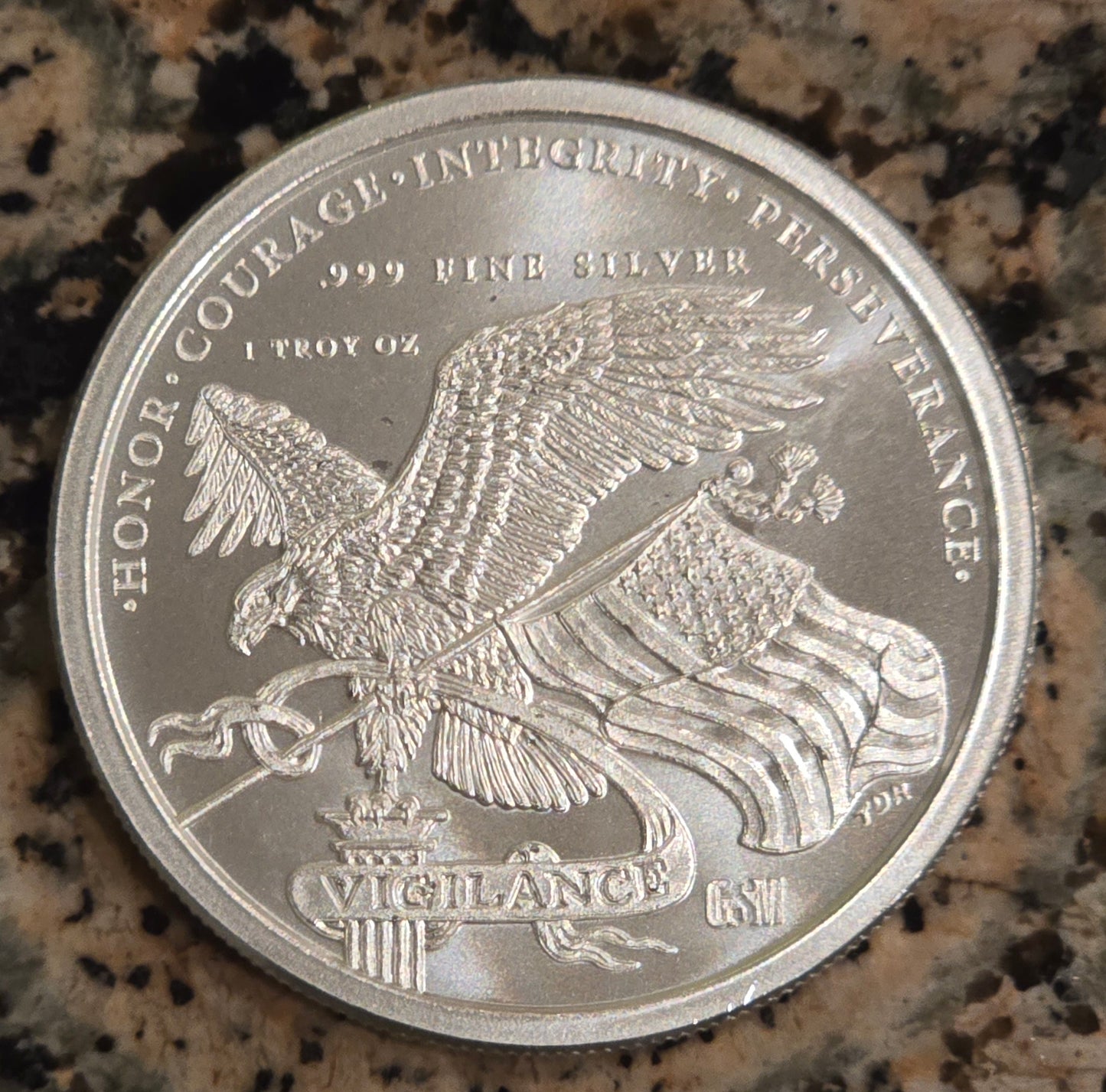 DONALD J. TRUMP 45th AND 47th President .999 FINE SILVER COLLECTORS ROUND w/ CAPSULE