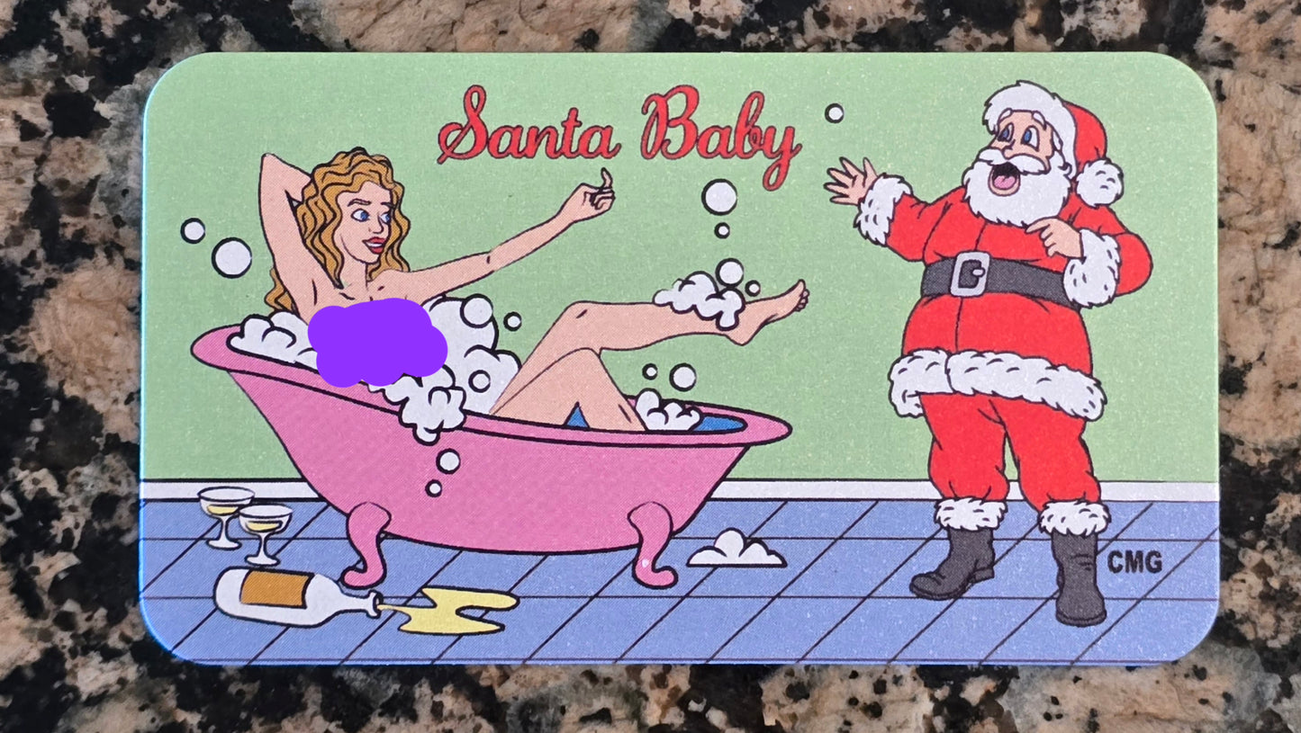 2024 Santa Baby 1 Oz .999 Silver CMG Mint Sexy Art Bar Very Rare 78 mintage w/ COA