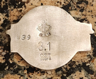 Bomber Beauties Wolf Bait Sexy Hand Poured Sandcasted .999 Silver 3.1 Troy Oz