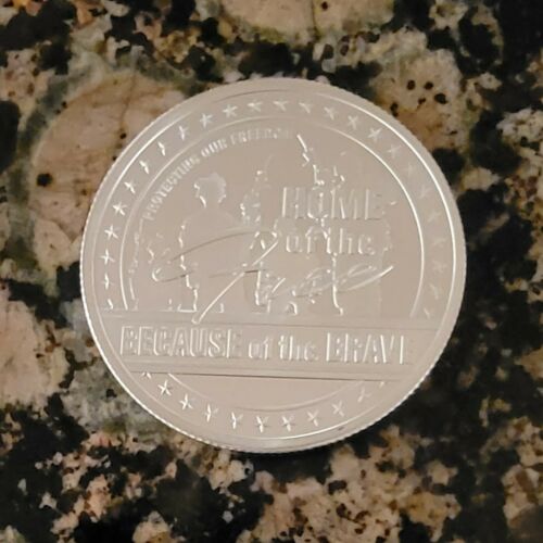 Home Of The Free Because... 1 oz .999 Silver BU Round with Protective Capsule.