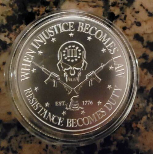 Deuce Four Skull Type II 1 oz .999 Fine Silver BU w/ Protective Capsule