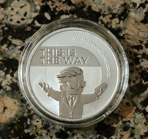 Wall Street Silver This is the Way 1 Troy oz .999 Silver Round BU w/ Protective Capsule