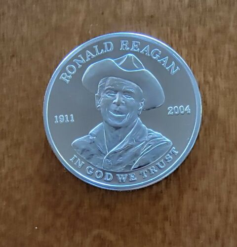 Ronald Reagan Peace Through Strength 1 oz Silver Round .999 Fine BU Coin