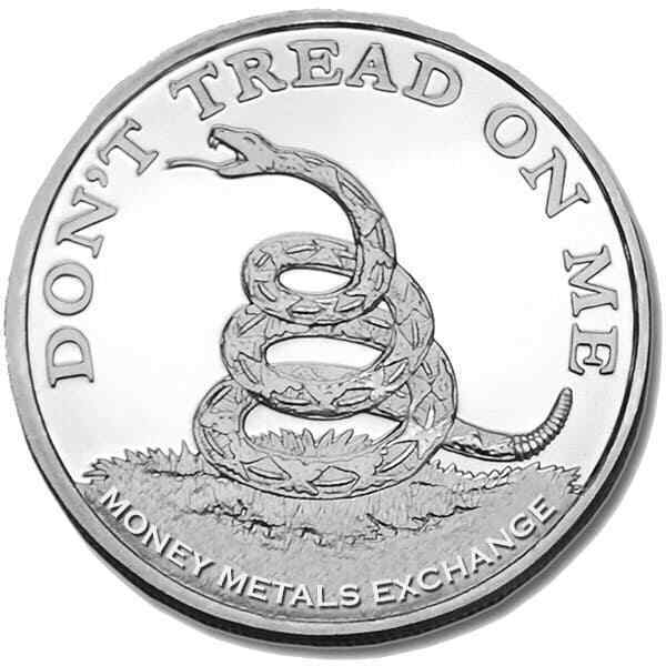 Don't Tread On Me - Boston Tea Party .999 Fine Silver Round 1 Troy Oz w/ Capsule