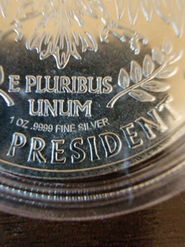 TRUMP 2024 1 OZ Silver Round .9999 Fine and Protective Capsule