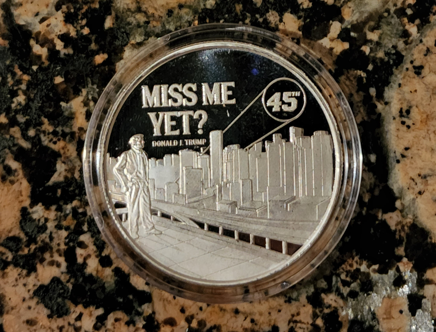 Trump Miss Me Yet 2022 Limited Edition 1 Troy Oz Silver Round .999 Fine