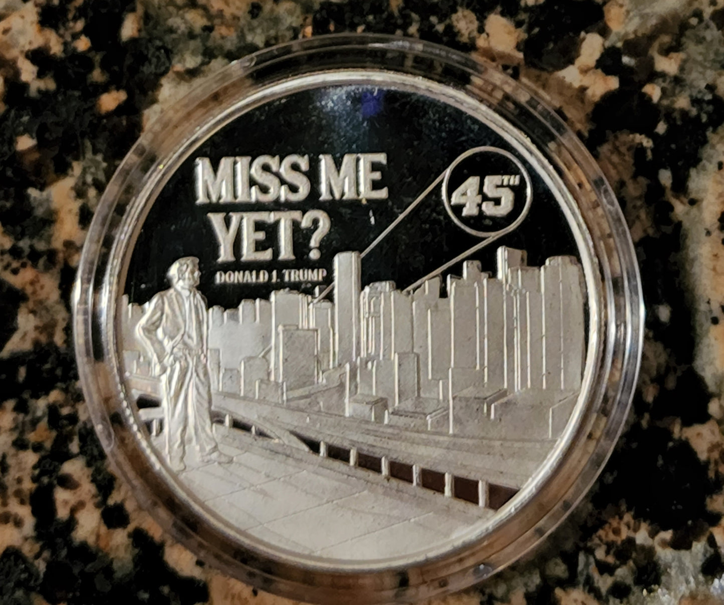 Trump Miss Me Yet 2022 Limited Edition 1 Troy Oz Silver Round .999 Fine