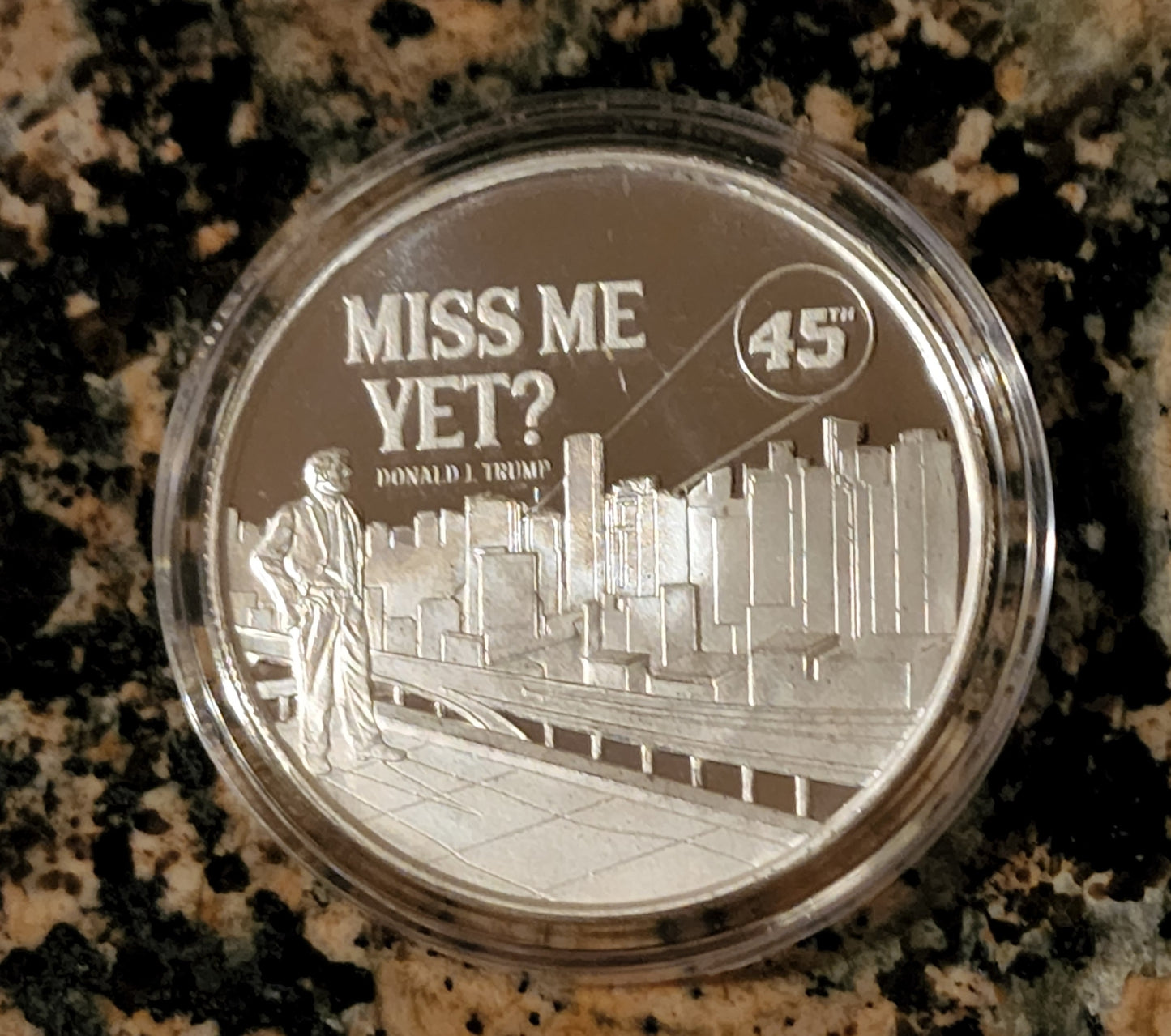 Trump Miss Me Yet 2022 Limited Edition 1 Troy Oz Silver Round .999 Fine